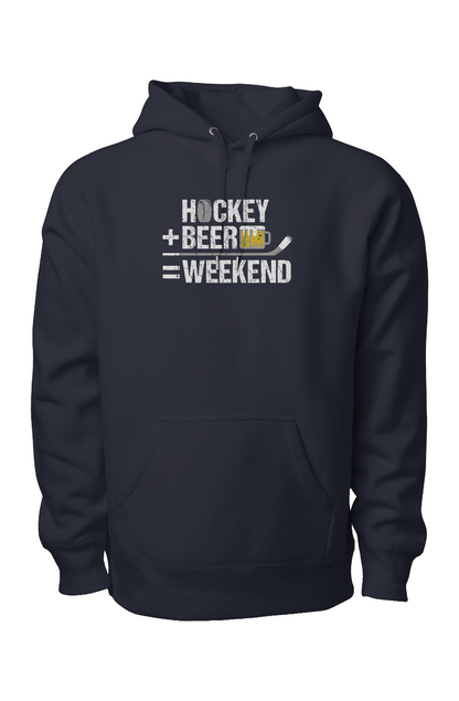 Hockey Math Legend Heavyweight Hoodie Navy Blue | Barn Garb Hockey Threads