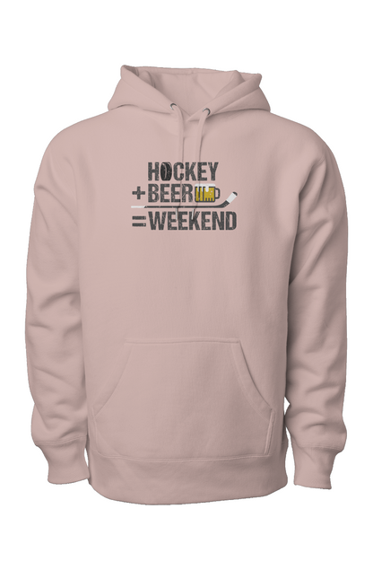 Hockey Math Legend Heavyweight Hoodie Pink | Barn Garb Hockey Threads