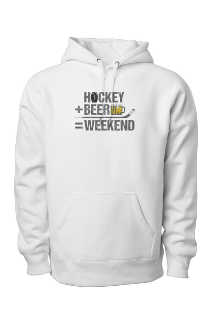 Hockey Math Legend Heavyweight Hoodie White | Barn Garb Hockey Threads