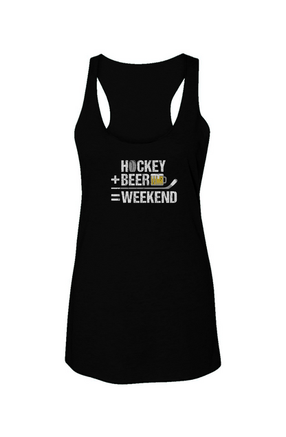 Hockey Math Racerback Barn Tank Black | Barn Garb Hockey Threads