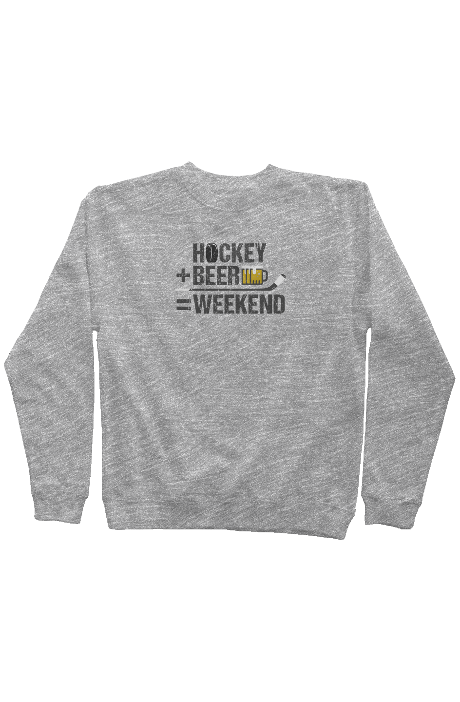 Hockey Math Rinkside Crewneck Sweatshirt Grey | Barn Garb Hockey Threads