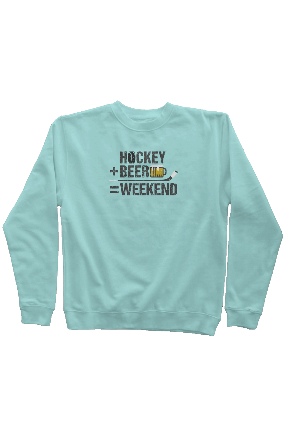 Hockey Math Rinkside Crewneck Sweatshirt Mint | Barn Garb Hockey Threads