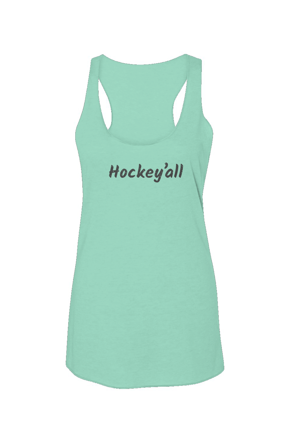 Hockey'all Racerback Barn Tank Mint | Barn Garb Hockey Threads