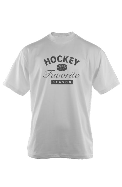 Hockey is My Favorite Season 90s Throwback Tee White | Barn Garb Hockey Threads