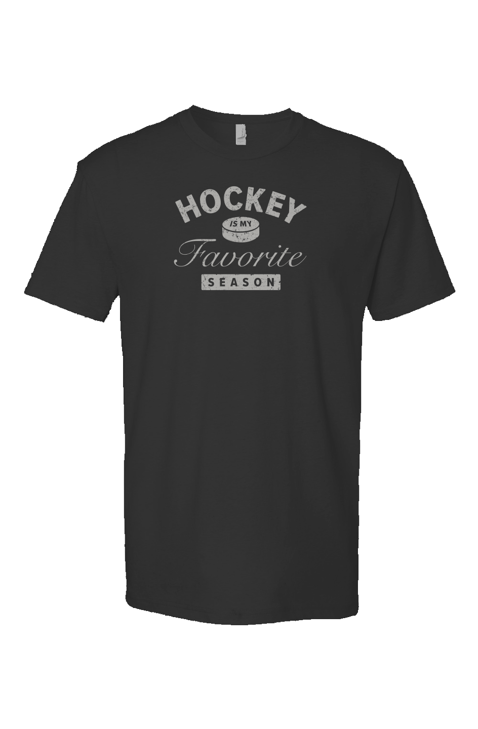 Hockey is My Favorite Season Breakaway Performance Tee Black | Barn Garb Hockey Threads