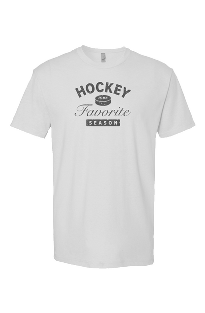 Hockey is My Favorite Season Breakaway Performance Tee White | Barn Garb Hockey Threads