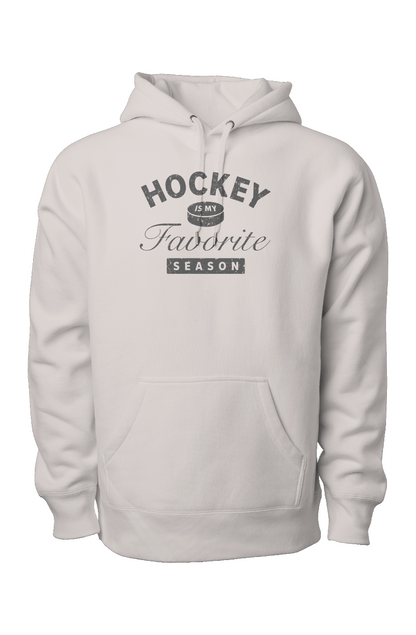 Hockey is My Favorite Season Legend Heavyweight Hoodie Bone | Barn Garb Hockey Threads