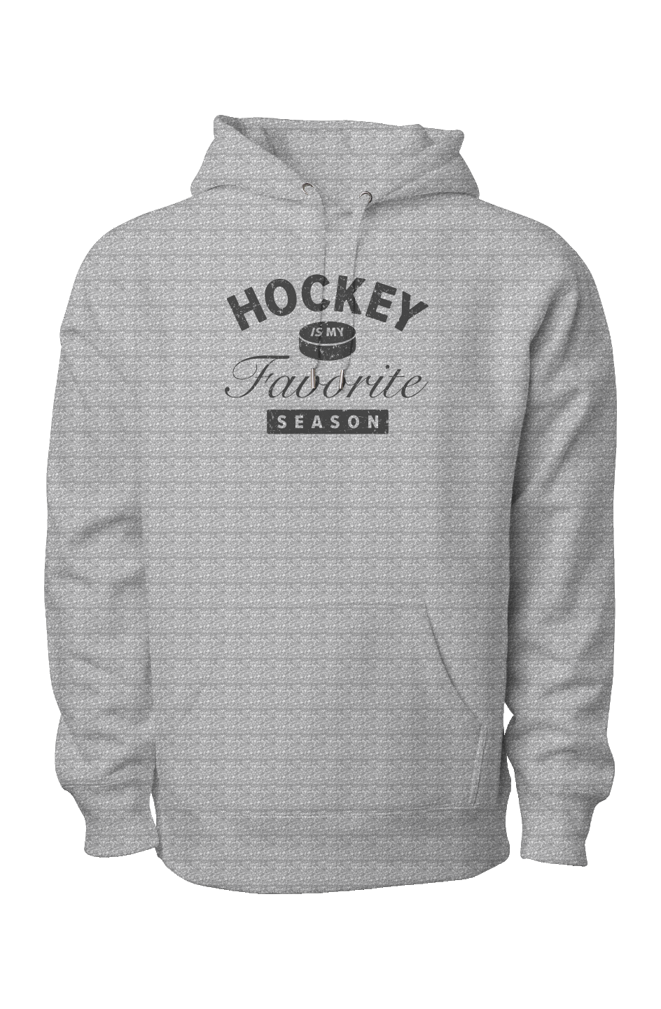 Hockey is My Favorite Season Legend Heavyweight Hoodie Grey | Barn Garb Hockey Threads