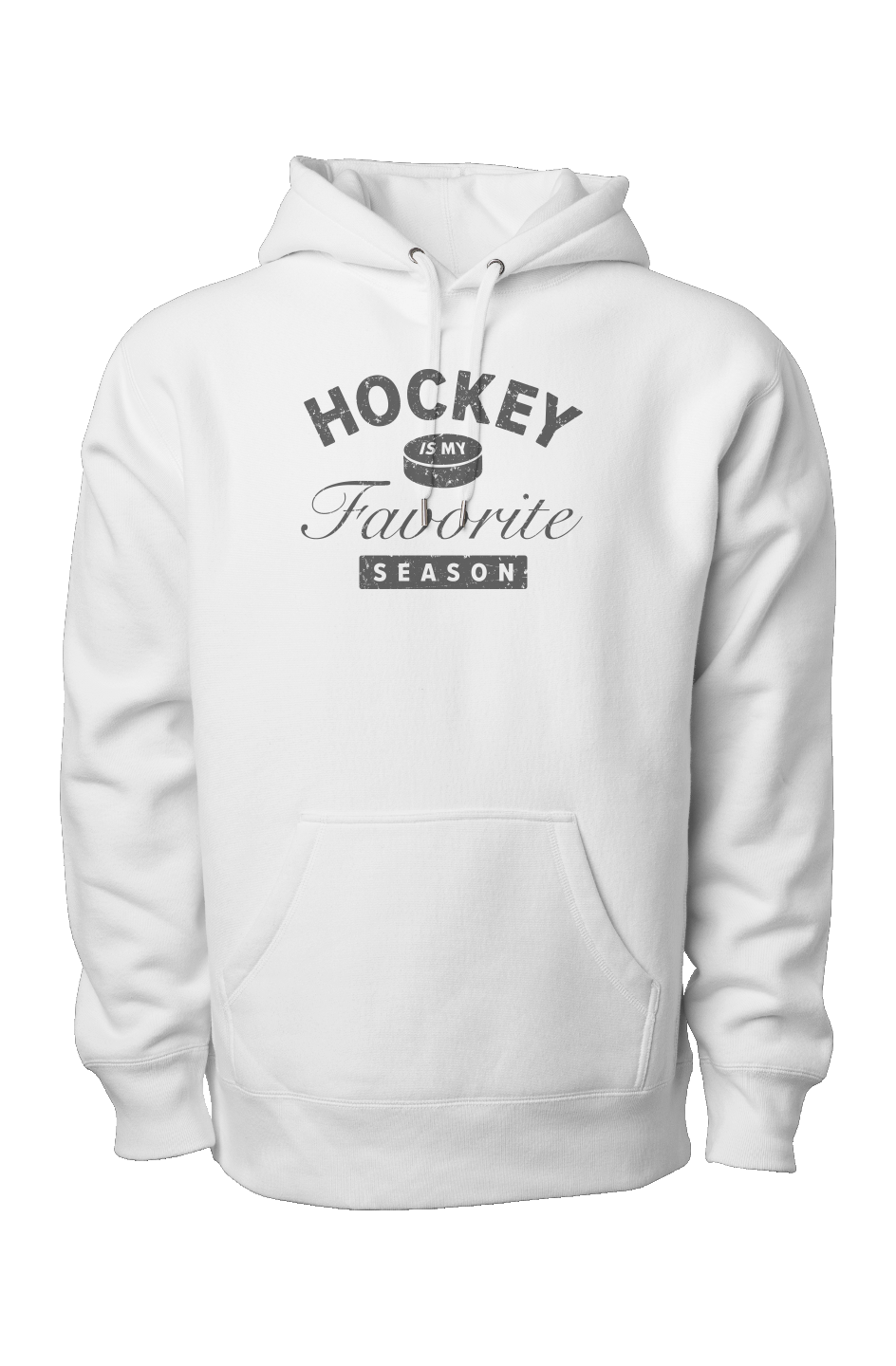 Hockey is My Favorite Season Legend Heavyweight Hoodie White | Barn Garb Hockey Threads