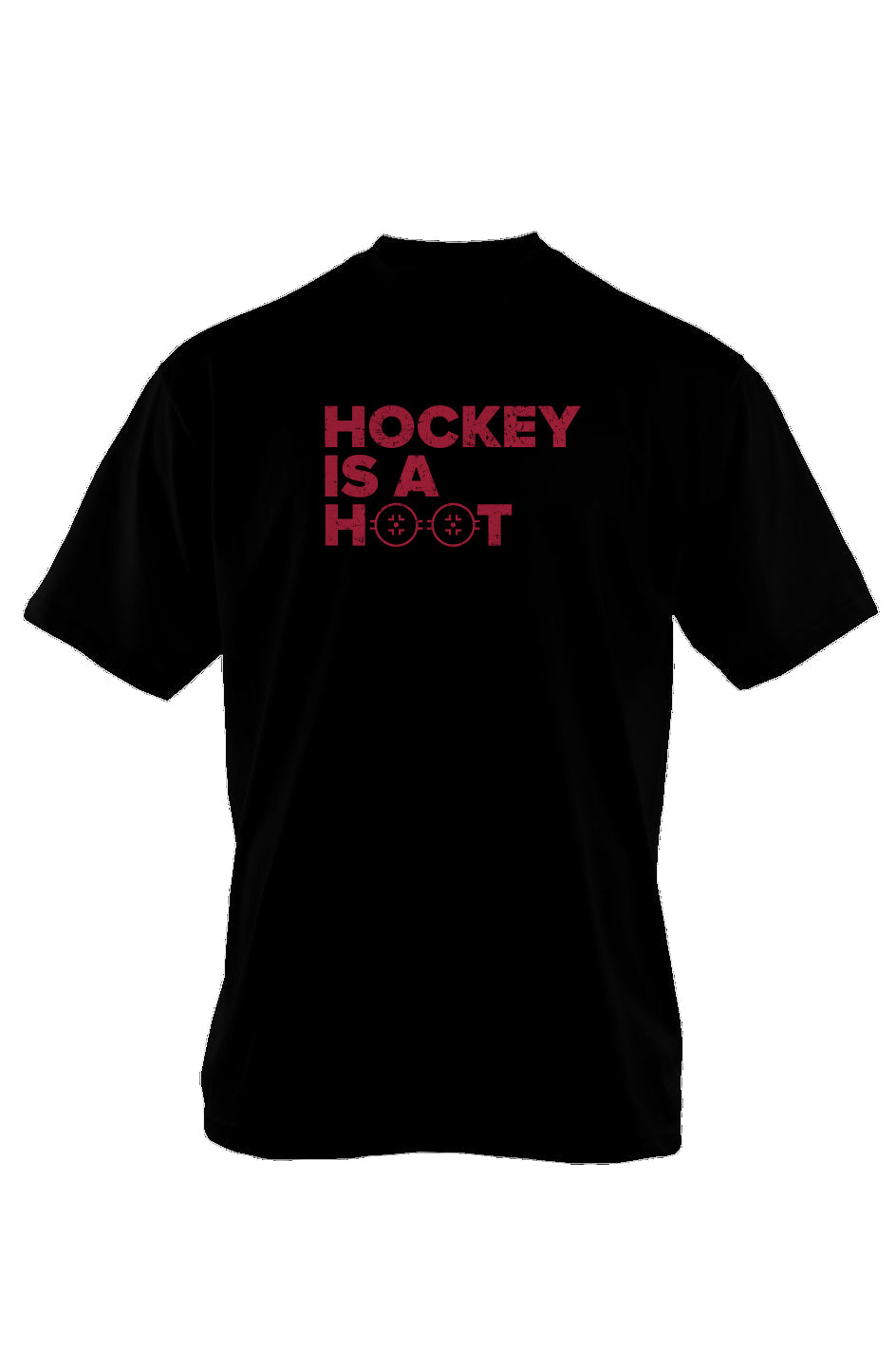Hockey is a Hoot 90s Throwback Tee Black | Barn Garb Hockey Threads