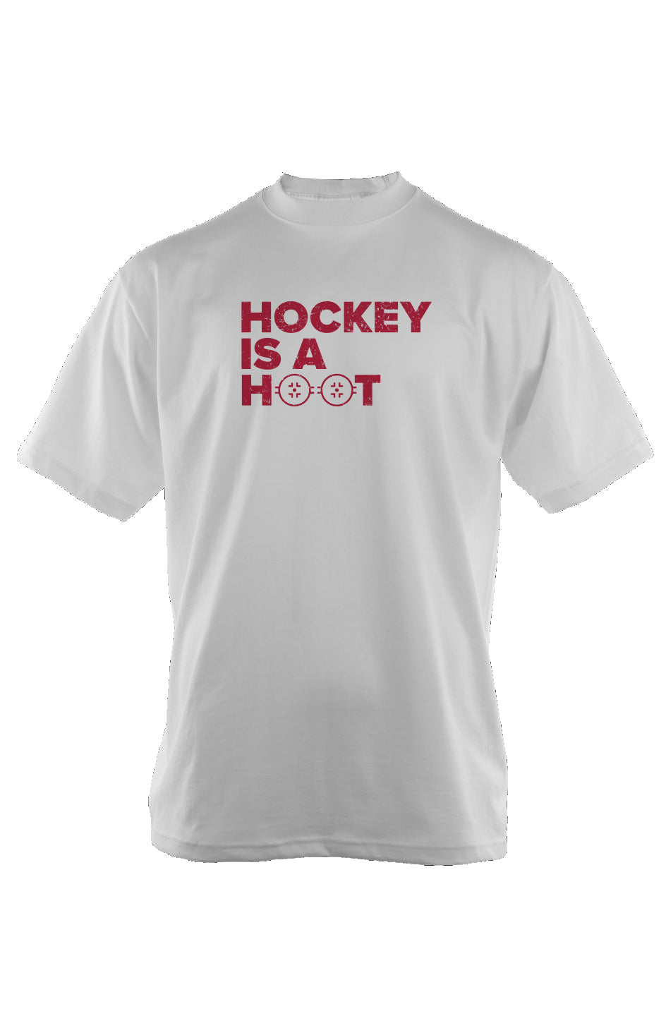 Hockey is a Hoot 90s Throwback Tee White | Barn Garb Hockey Threads