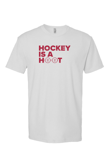 Hockey is a Hoot Breakaway Performance Tee White | Barn Garb Hockey Threads