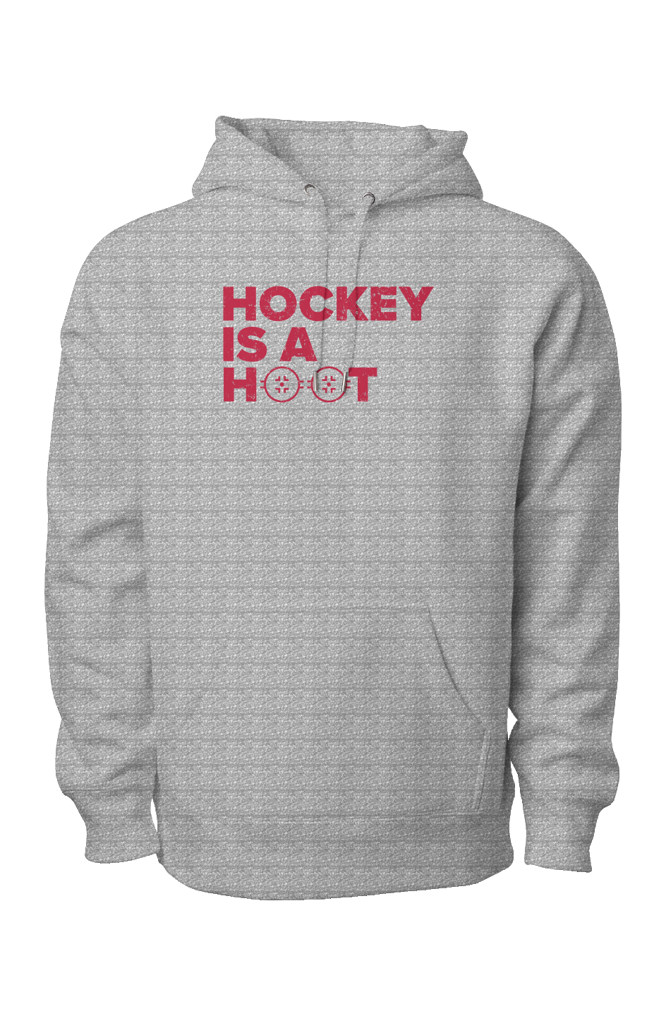 Hockey is a Hoot Legend Heavyweight Hoodie Grey | Barn Garb Hockey Threads