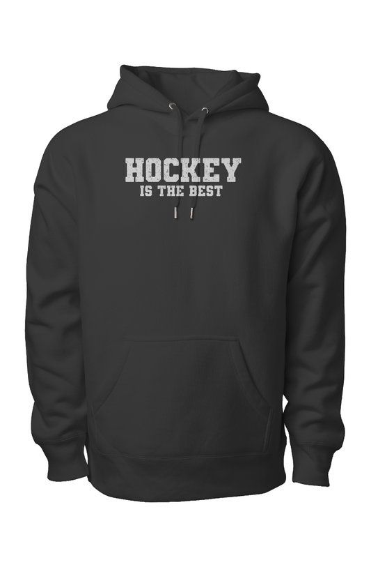 Hockey is the Best Legend Heavyweight Hoodie Black | Barn Garb Hockey Threads