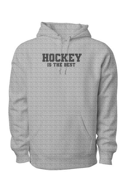 Hockey is the Best Legend Heavyweight Hoodie Grey | Barn Garb Hockey Threads