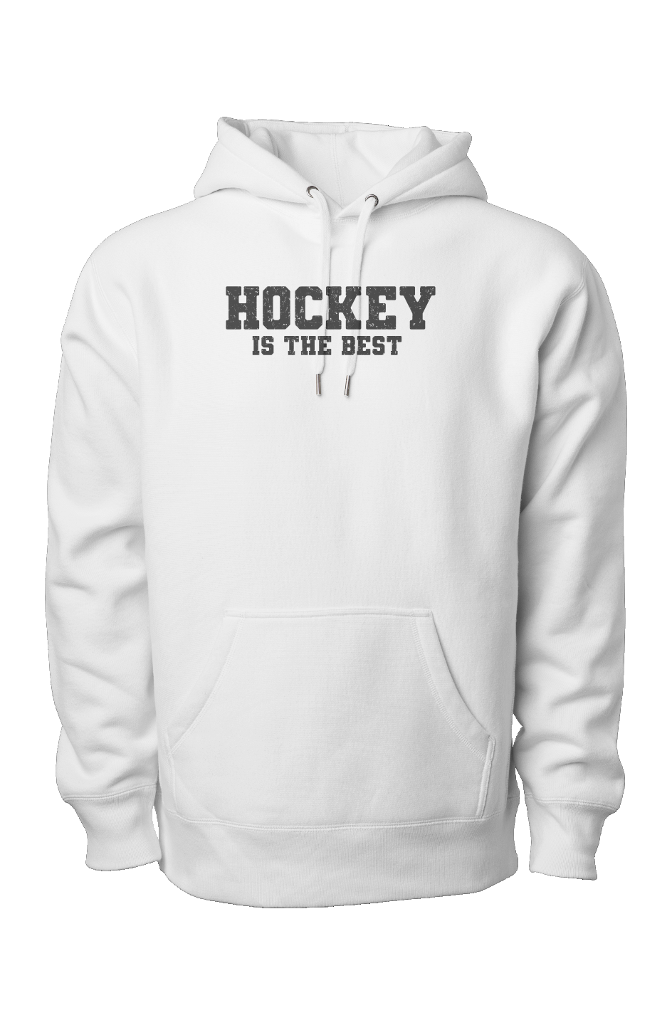 Hockey is the Best Legend Heavyweight Hoodie White | Barn Garb Hockey Threads