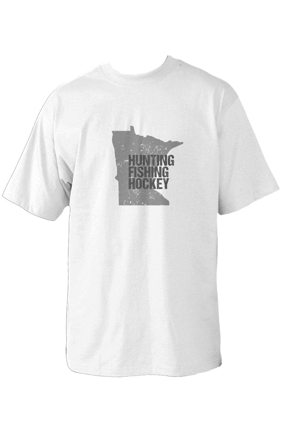 Hunting Fishing Hockey 90s Throwback Tee White | Barn Garb Hockey Threads