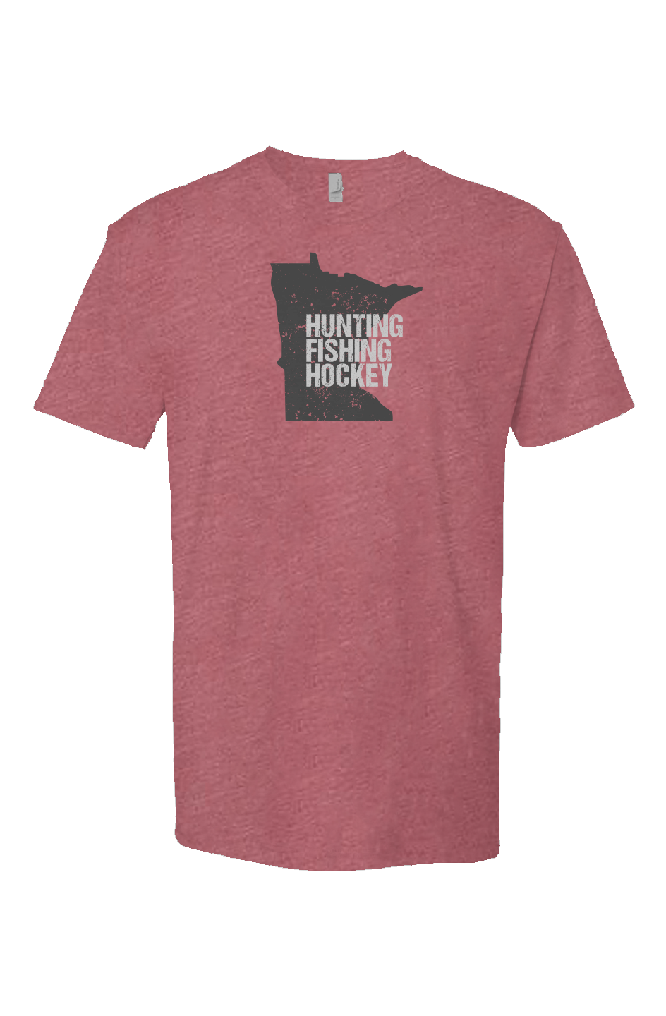 Hunting Fishing Hockey Breakaway Performance Tee Heather Mauve | Barn Garb Hockey Threads