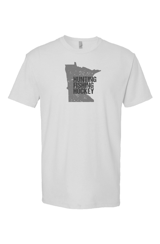 Hunting Fishing Hockey Breakaway Performance Tee White | Barn Garb Hockey Threads