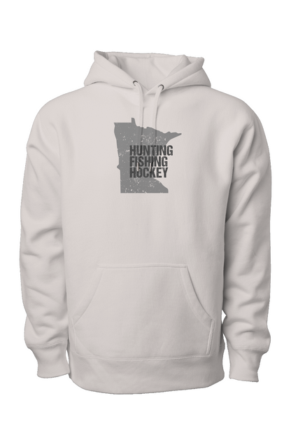 Hunting Fishing Hockey Legend Heavyweight Hoodie Bone | Barn Garb Hockey Threads