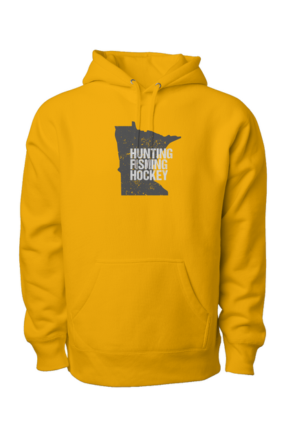 Hunting Fishing Hockey Legend Heavyweight Hoodie Gold | Barn Garb Hockey Threads