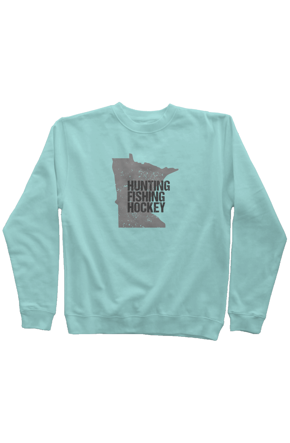 Hunting Fishing Hockey Rinkside Crewneck Sweatshirt Mint | Barn Garb Hockey Threads