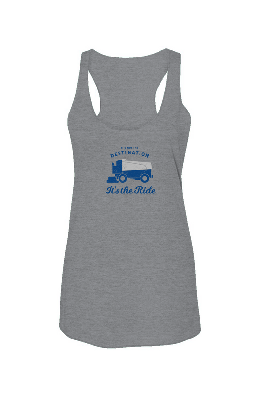 It's the Ride Racerback Barn Tank Grey | Barn Garb Hockey Threads
