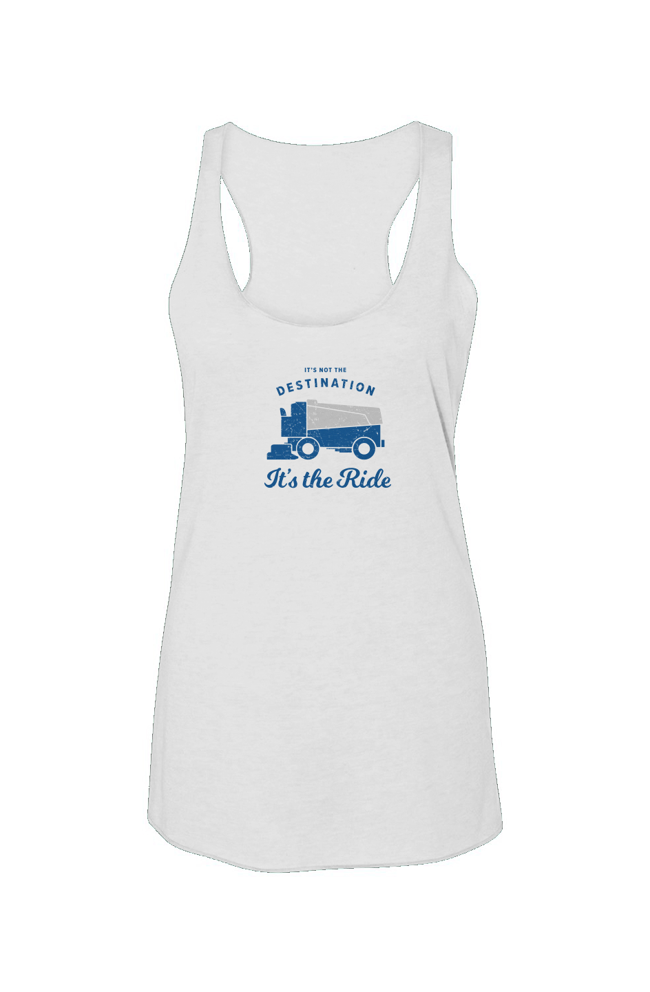 It's the Ride Racerback Barn Tank White | Barn Garb Hockey Threads