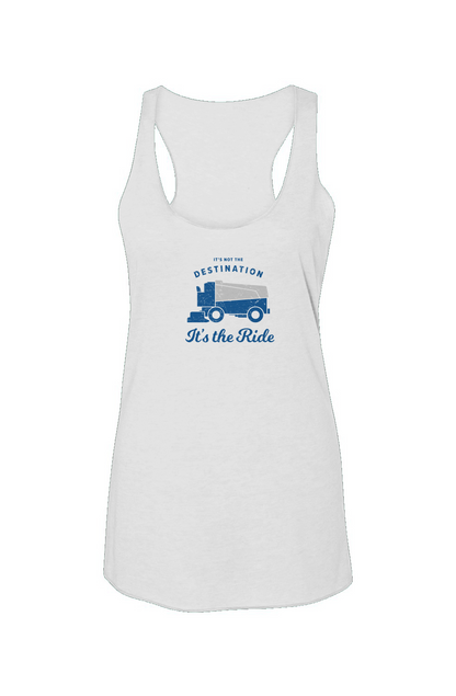 It's the Ride Racerback Barn Tank White | Barn Garb Hockey Threads