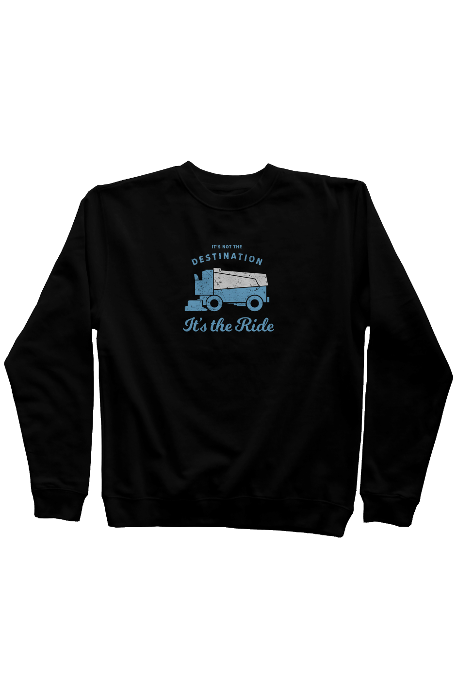 It's the Ride Rinkside Crewneck Sweatshirt Black | Barn Garb Hockey Threads
