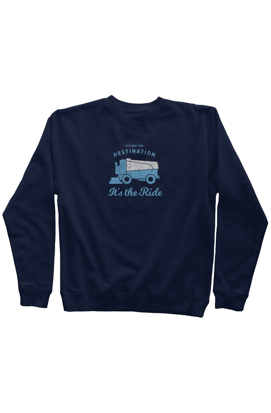It's the Ride Rinkside Crewneck Sweatshirt Navy Blue | Barn Garb Hockey Threads