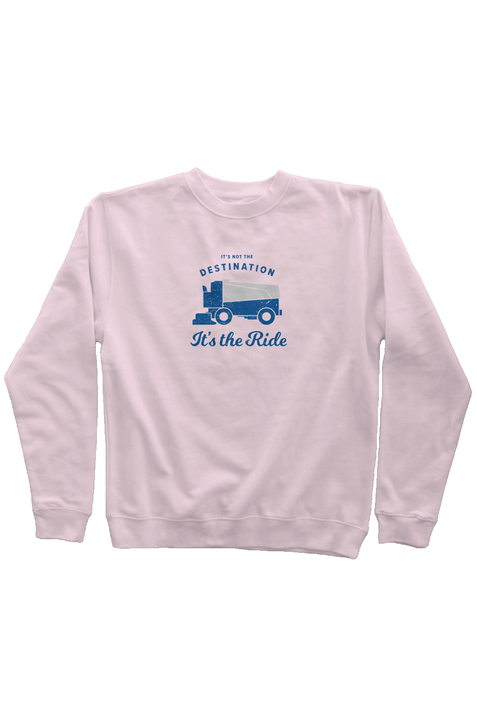 It's the Ride Rinkside Crewneck Sweatshirt Pink | Barn Garb Hockey Threads