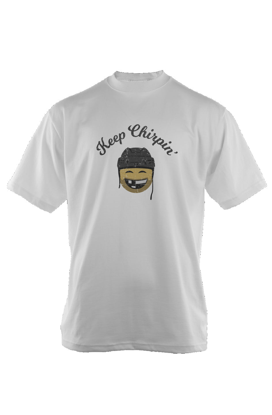 Keep Chirpin' 90s Throwback Tee White | Barn Garb Hockey Threads