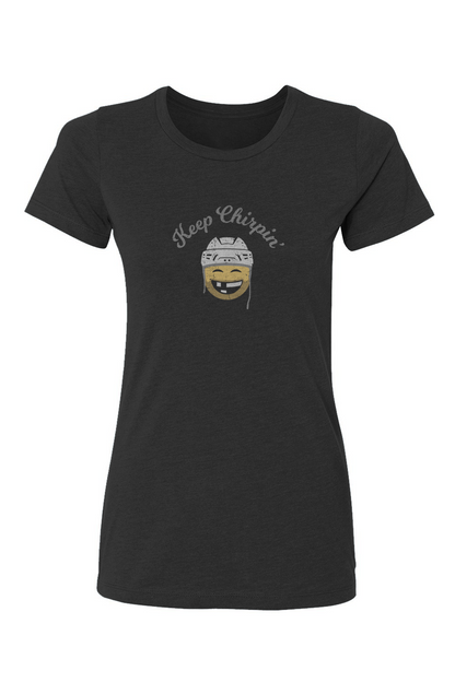 Keep Chirpin' Barn Babe Tee Black | Barn Garb Hockey Threads