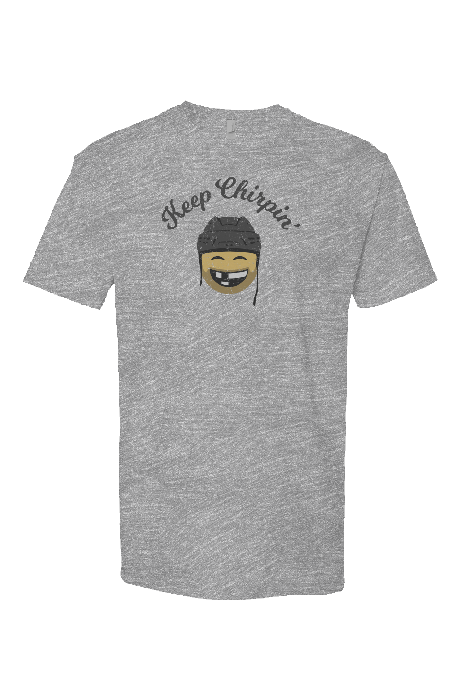 Keep Chirpin' Breakaway Performance Tee Grey | Barn Garb Hockey Threads