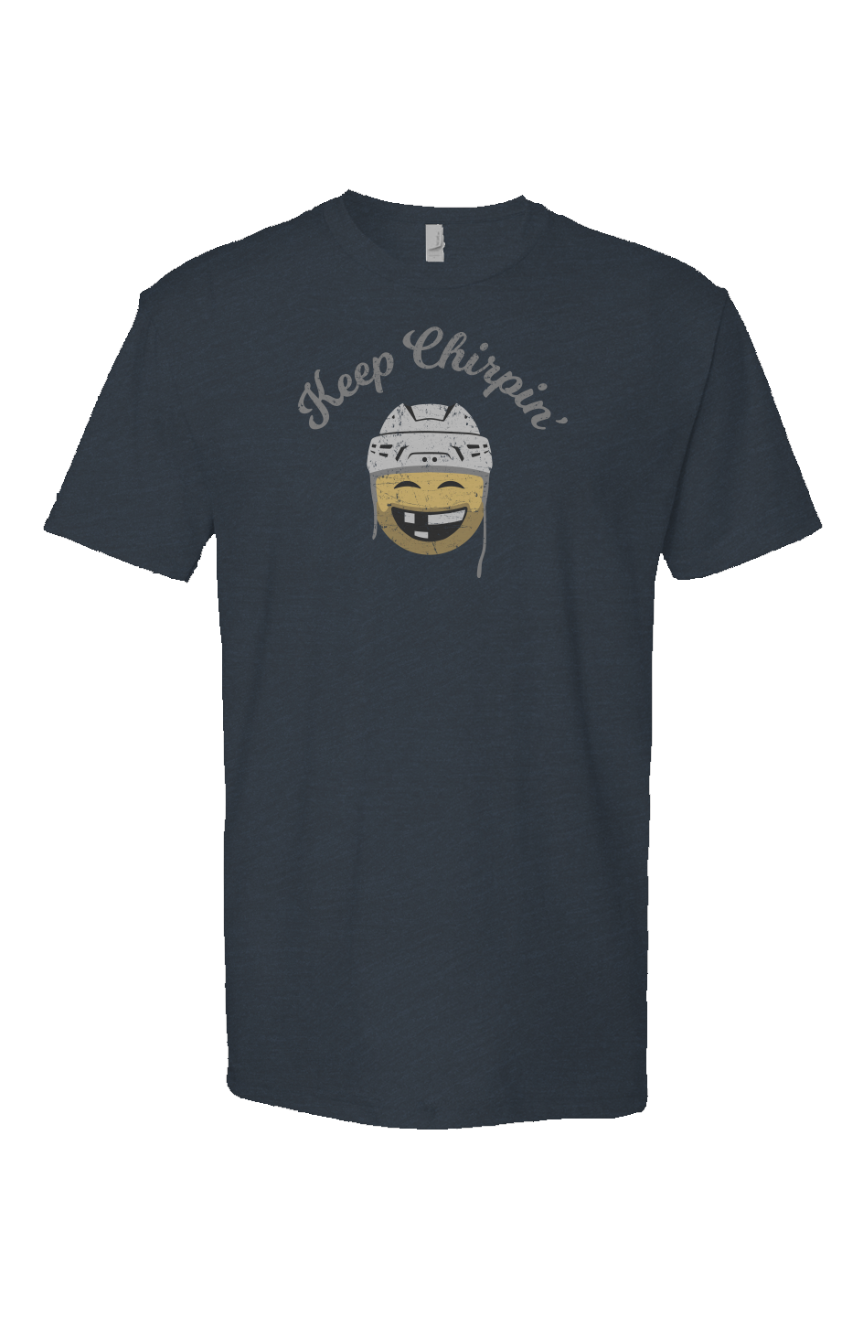 Keep Chirpin' Breakaway Performance Tee Navy Blue | Barn Garb Hockey Threads