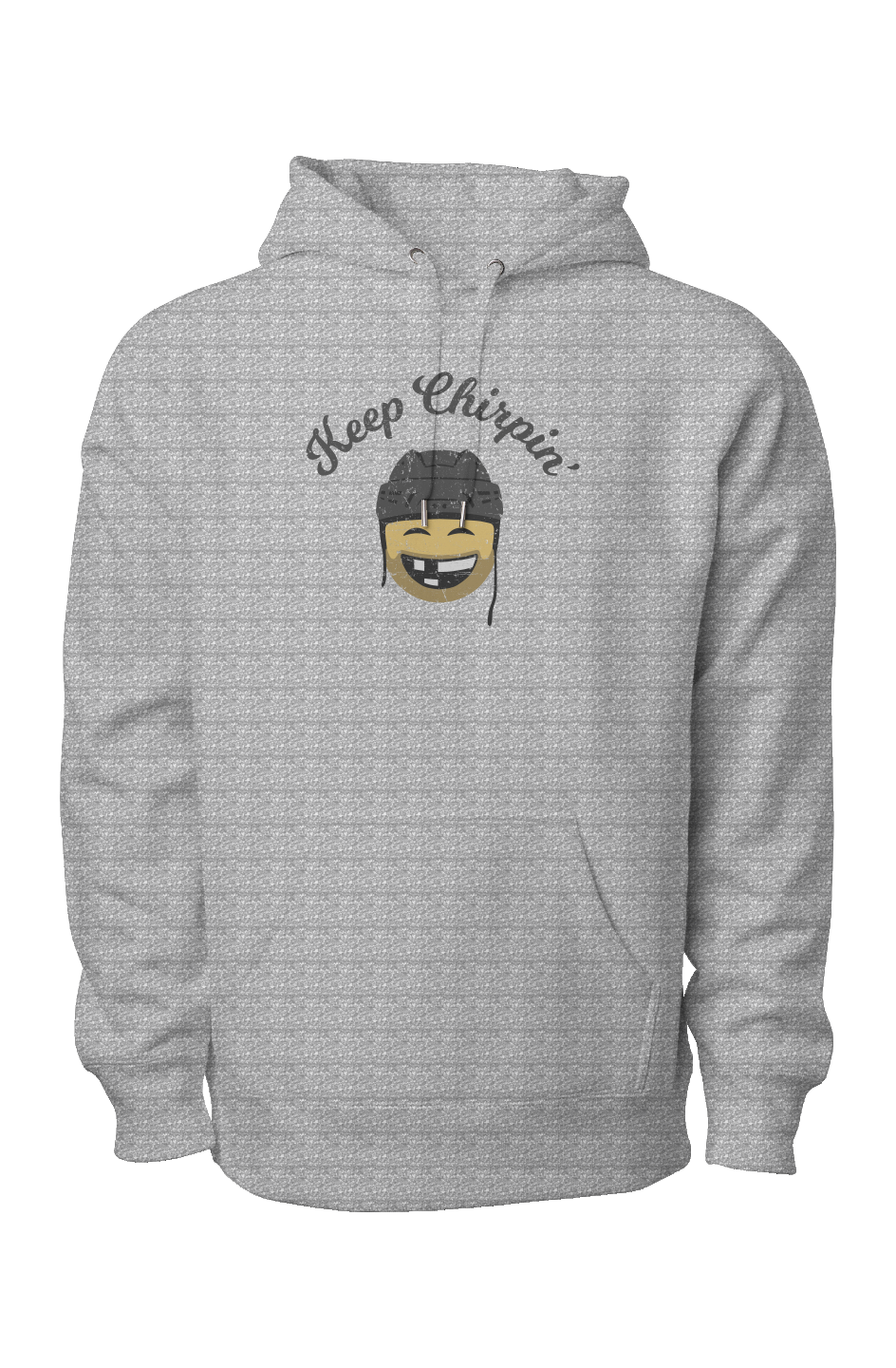 Keep Chirpin' Legend Heavyweight Hoodie Grey | Barn Garb Hockey Threads