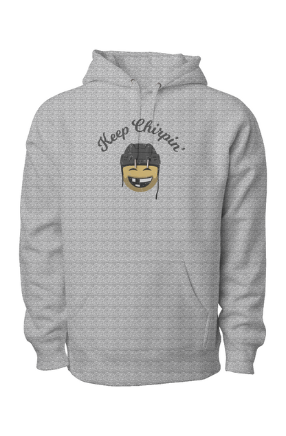 Keep Chirpin' Legend Heavyweight Hoodie Grey | Barn Garb Hockey Threads