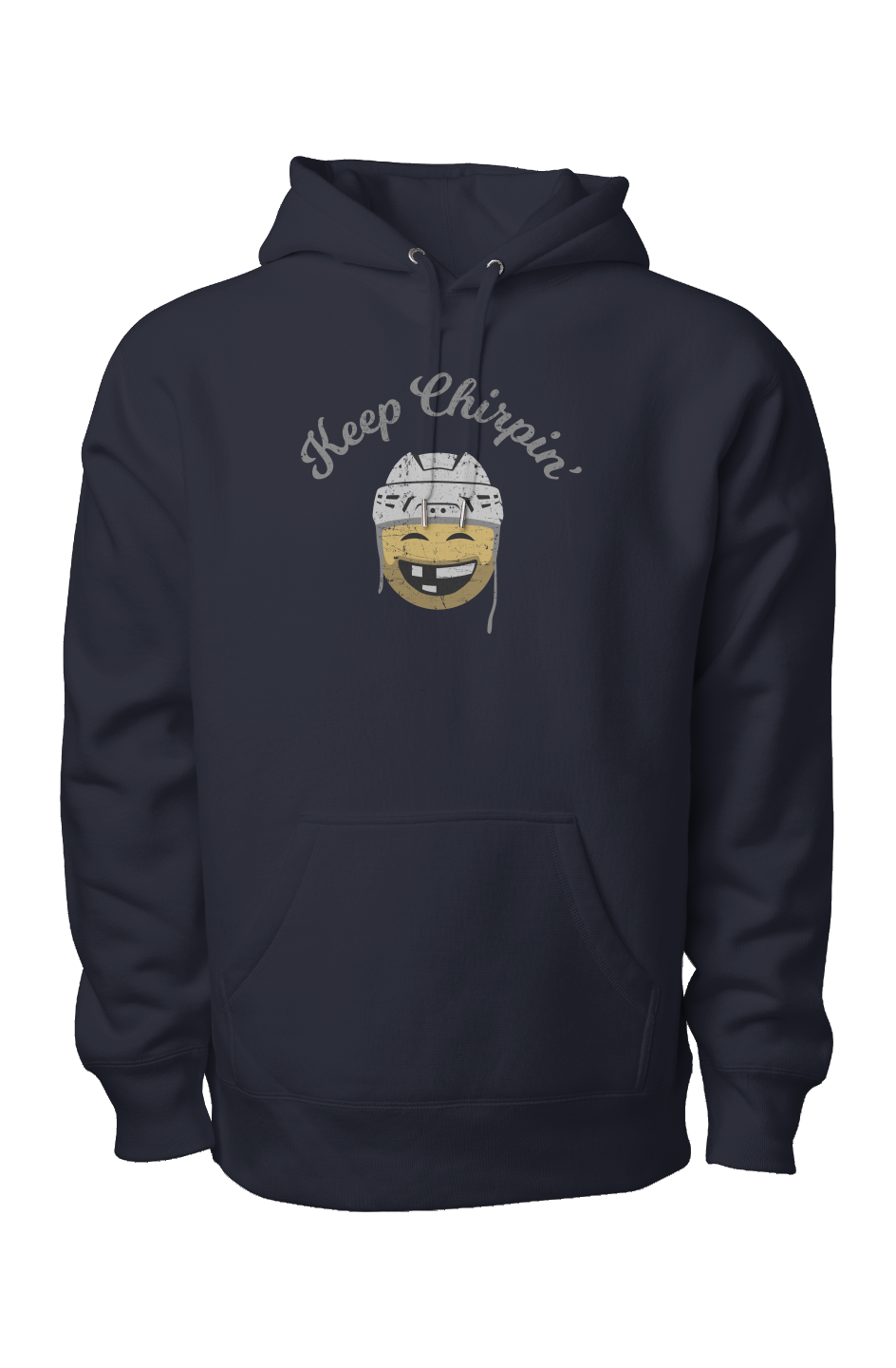 Keep Chirpin' Legend Heavyweight Hoodie Navy Blue | Barn Garb Hockey Threads