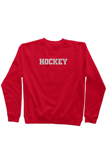 Legacy Hockey Rinkside Crewneck Sweatshirt Red | Barn Garb Hockey Threads