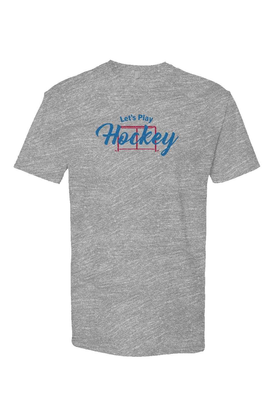 Let's Play Hockey Breakaway Performance Tee Grey | Barn Garb Hockey Threads