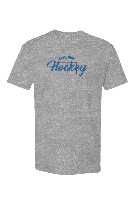 Let's Play Hockey Breakaway Performance Tee Grey | Barn Garb Hockey Threads