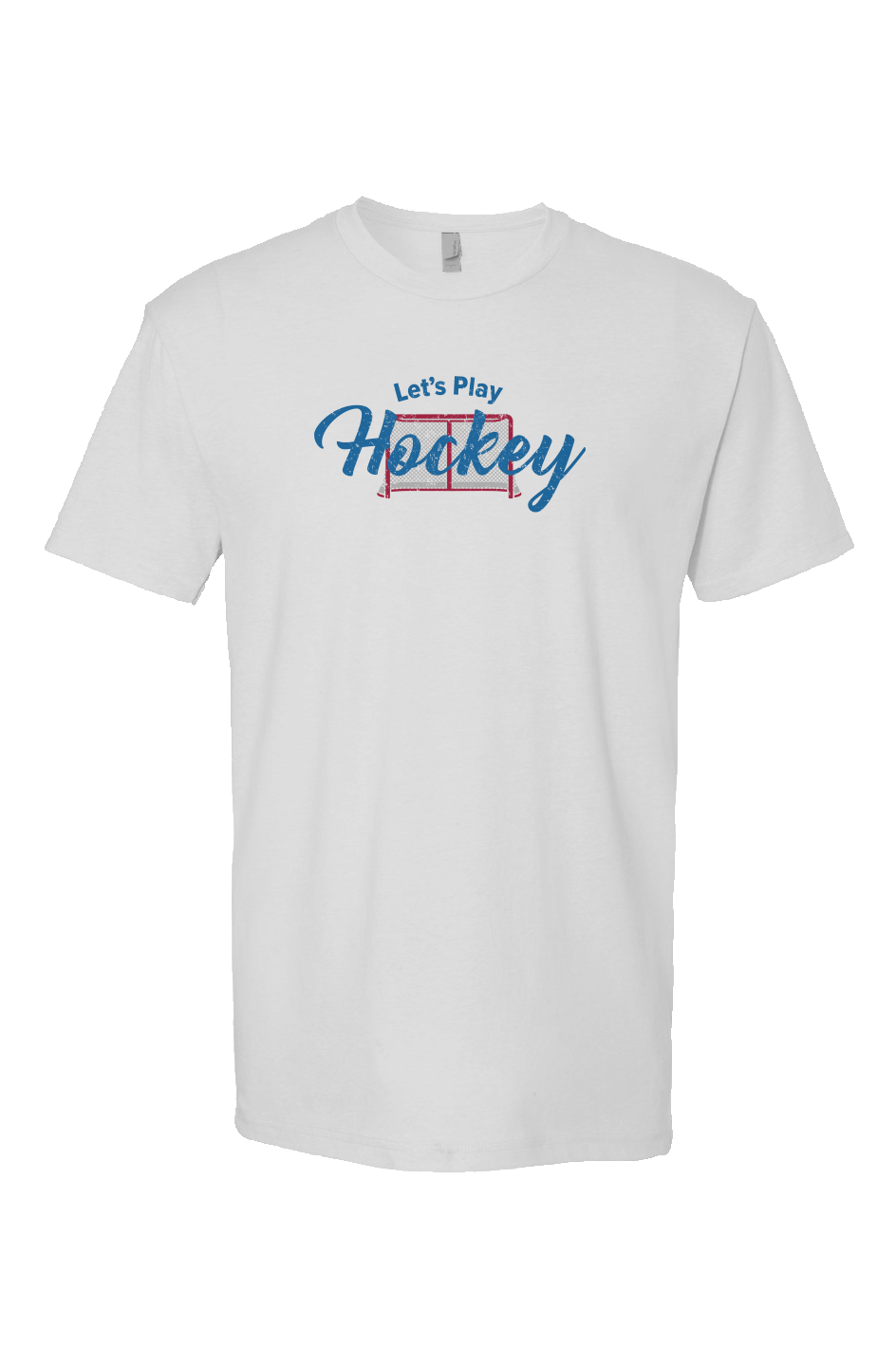Let's Play Hockey Breakaway Performance Tee White | Barn Garb Hockey Threads