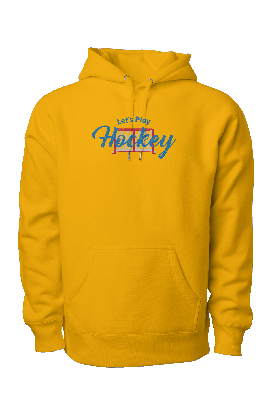 Let's Play Hockey Legend Heavyweight Hoodie Gold | Barn Garb Hockey Threads