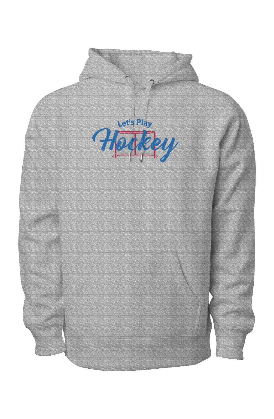 Let's Play Hockey Legend Heavyweight Hoodie Grey | Barn Garb Hockey Threads