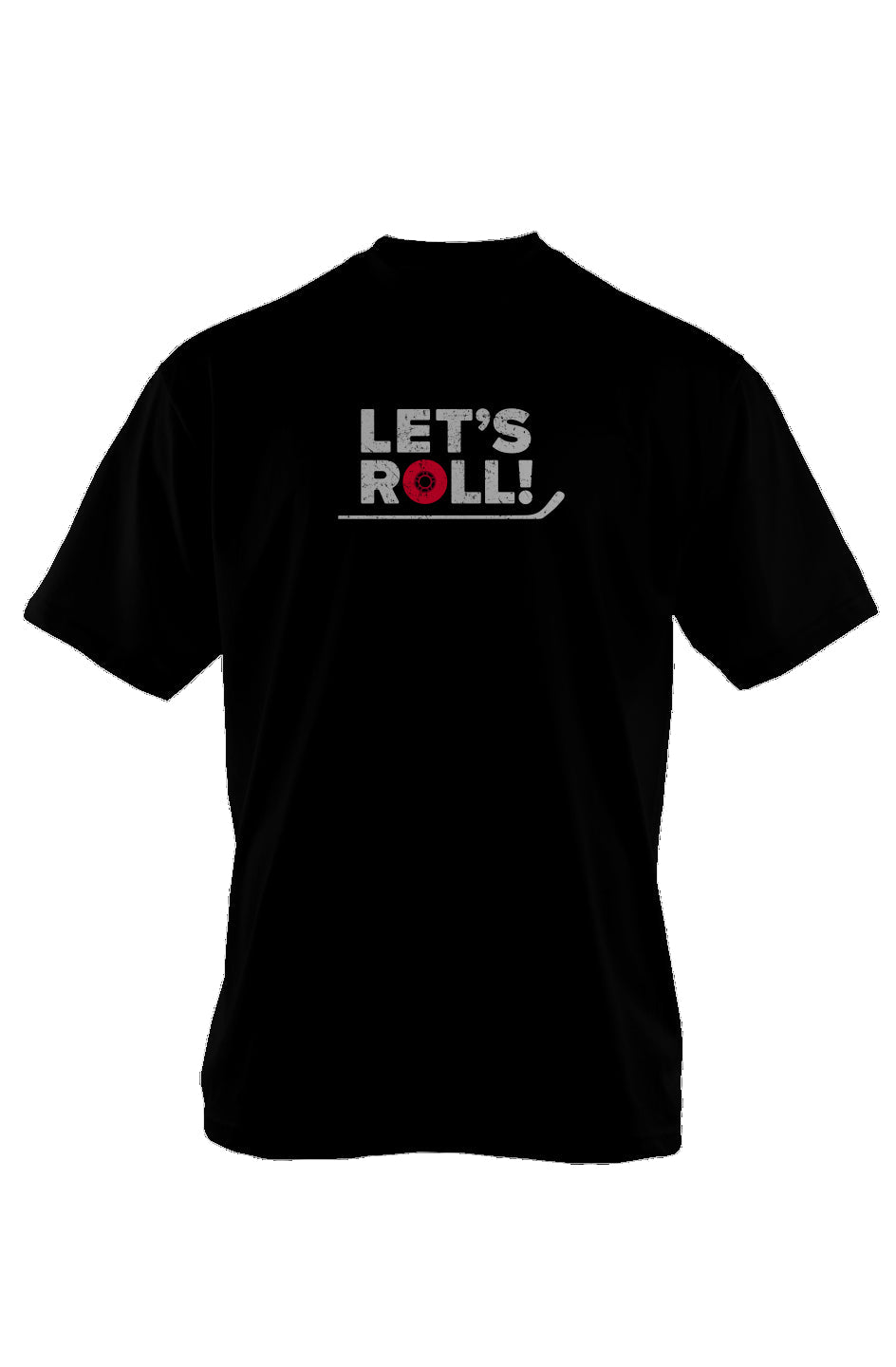 Let's Roll 90s Throwback Tee Black | Barn Garb Hockey Threads