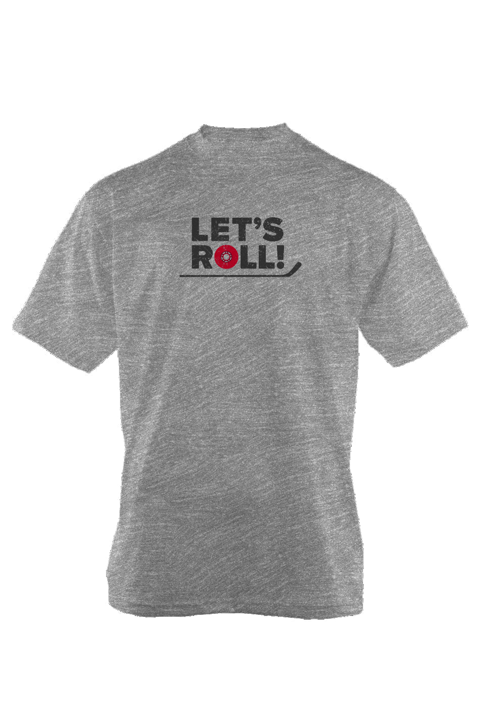 Let's Roll 90s Throwback Tee Grey | Barn Garb Hockey Threads