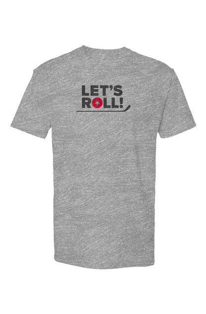 Let's Roll Breakaway Performance Tee Grey | Barn Garb Hockey Threads