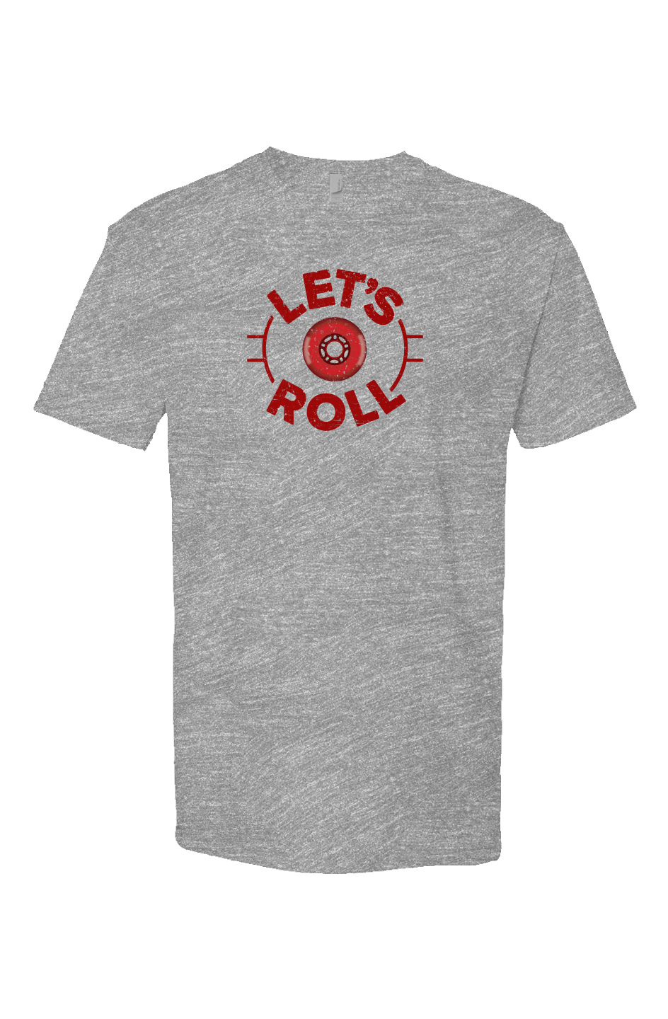 Let's Roll Circle Breakaway Performance Tee Grey | Barn Garb Hockey Threads