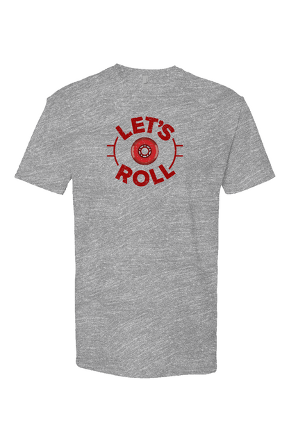Let's Roll Circle Breakaway Performance Tee Grey | Barn Garb Hockey Threads